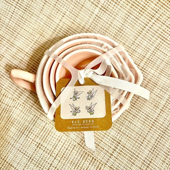 Rae Dunn Tinkerbell 🧚🏻 Fairy Disney Princess Measuring Cups Peter Pan New NWT - Picture 6 of 9